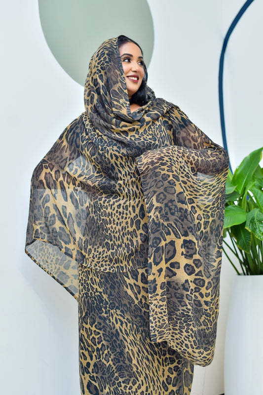Desert Panther Print Thoub