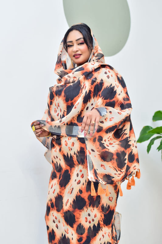 Tiger Print Thoub